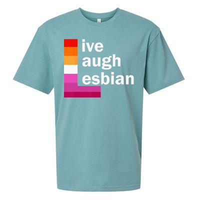 Live Laugh Lesbian Sueded Cloud Jersey T-Shirt