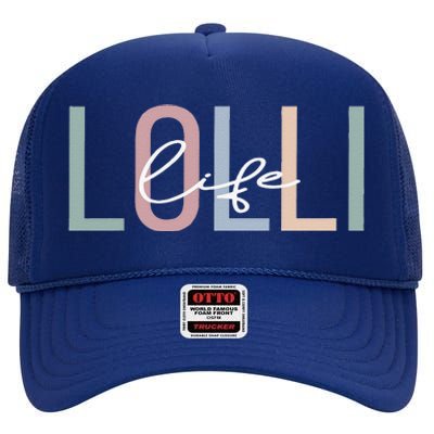 Lolli Life Lolli Grandma Boho Lolli Grandmother High Crown Mesh Back Trucker Hat