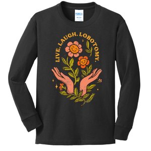 Live Laugh Lobotomy Kids Long Sleeve Shirt