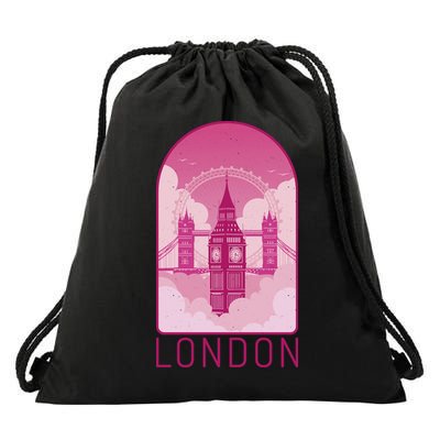 London Landmark Drawstring Bag
