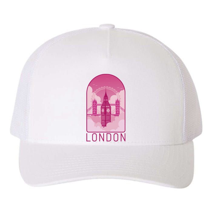 London Landmark Yupoong Adult 5-Panel Trucker Hat