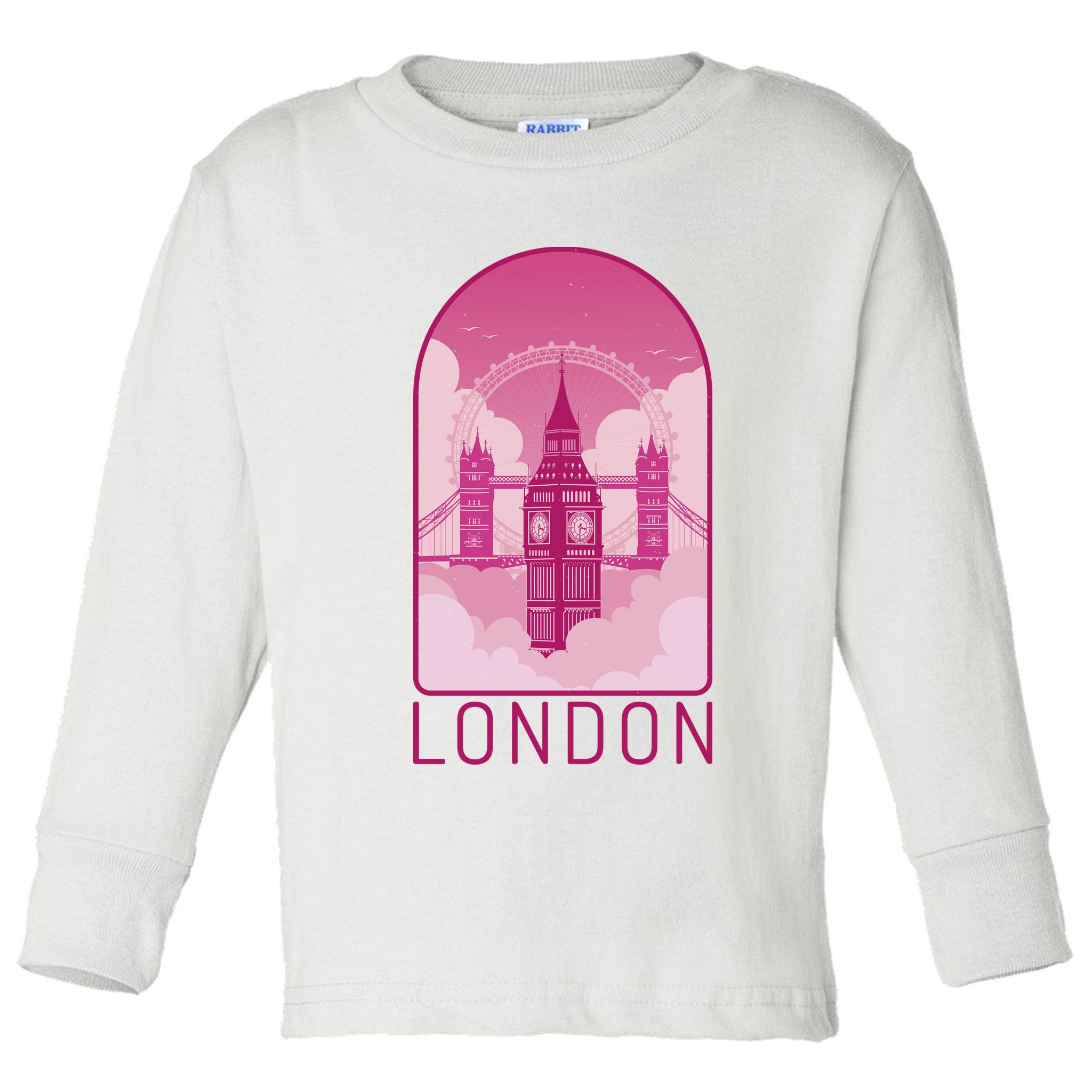 London Landmark Toddler Long Sleeve Shirt
