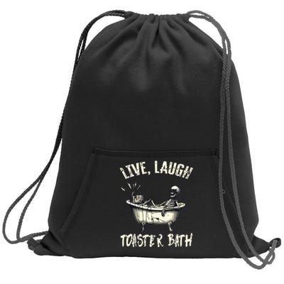 Live Laugh Sweatshirt Cinch Pack Bag