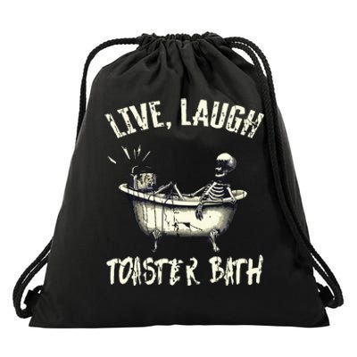 Live Laugh Drawstring Bag