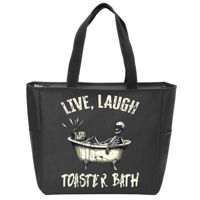 Live Laugh Zip Tote Bag