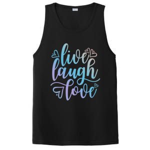 Live Laugh Love Beautiful Positive Message Good Vibes Cool Gift PosiCharge Competitor Tank