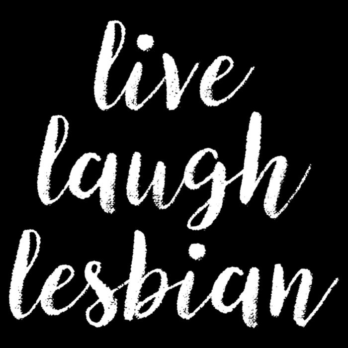 Live Laugh Lesbian Zip Tote Bag
