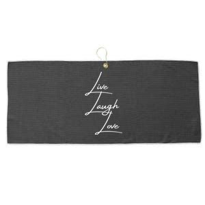 Live Laugh Love Cute Gift Large Microfiber Waffle Golf Towel