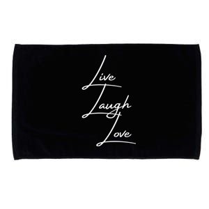 Live Laugh Love Cute Gift Microfiber Hand Towel