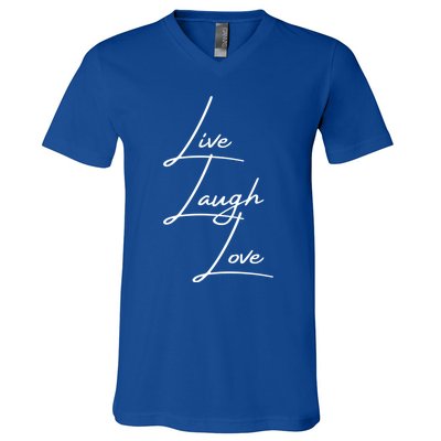 Live Laugh Love Cute Gift V-Neck T-Shirt