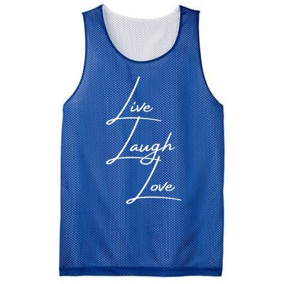 Live Laugh Love Cute Gift Mesh Reversible Basketball Jersey Tank