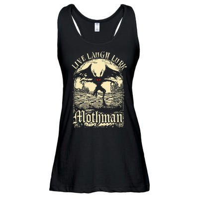 Live. Laugh. Lurk Mothman Ladies Essential Flowy Tank