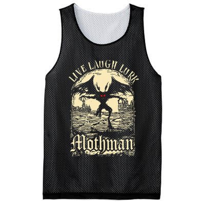 Live. Laugh. Lurk Mothman Mesh Reversible Basketball Jersey Tank