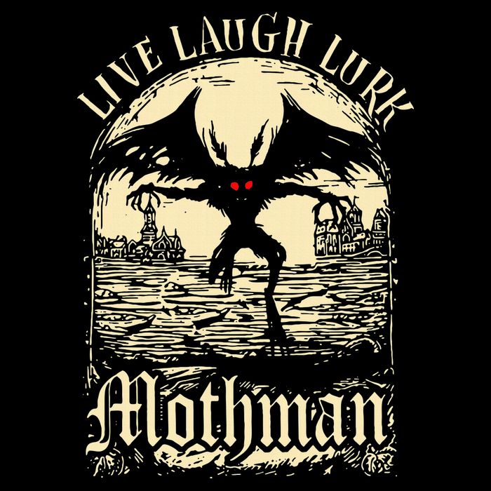 Live. Laugh. Lurk Mothman Zip Tote Bag
