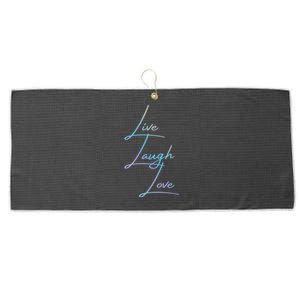 Live Laugh Love Funny Gift Large Microfiber Waffle Golf Towel