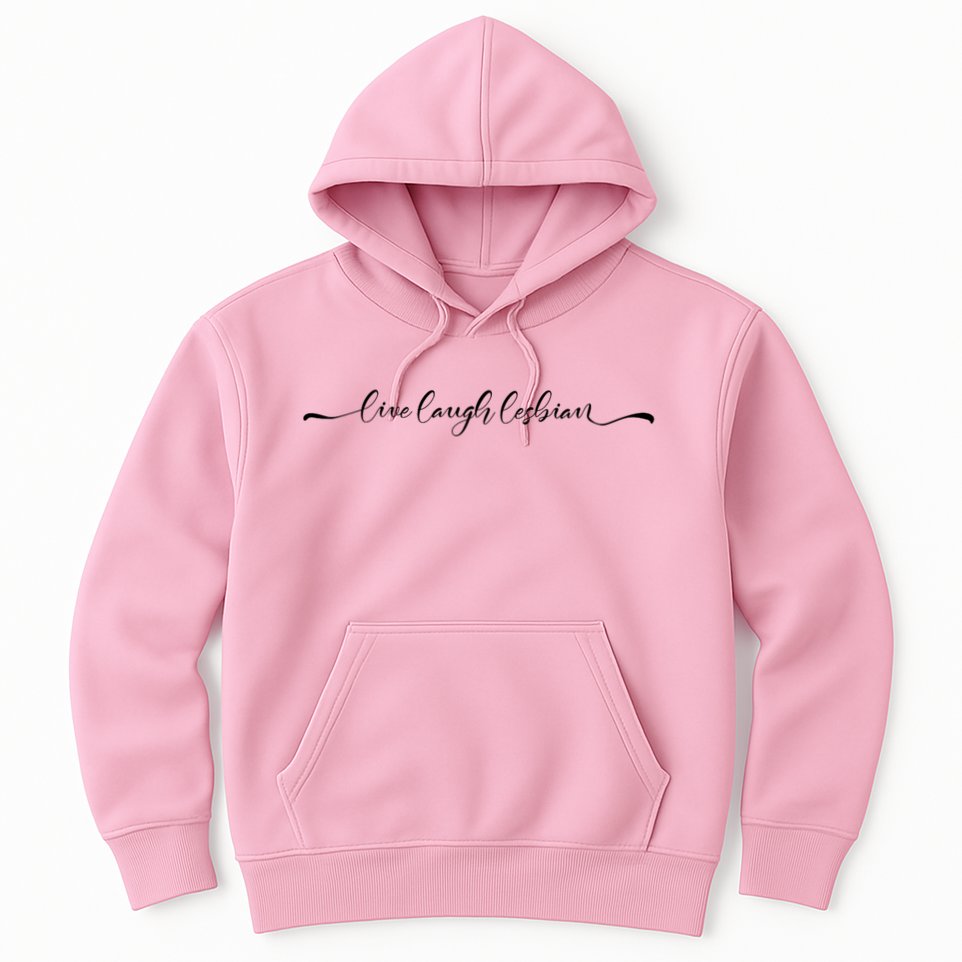 Live Laugh Lesbian Pride Tee Pride Adult Hoodie