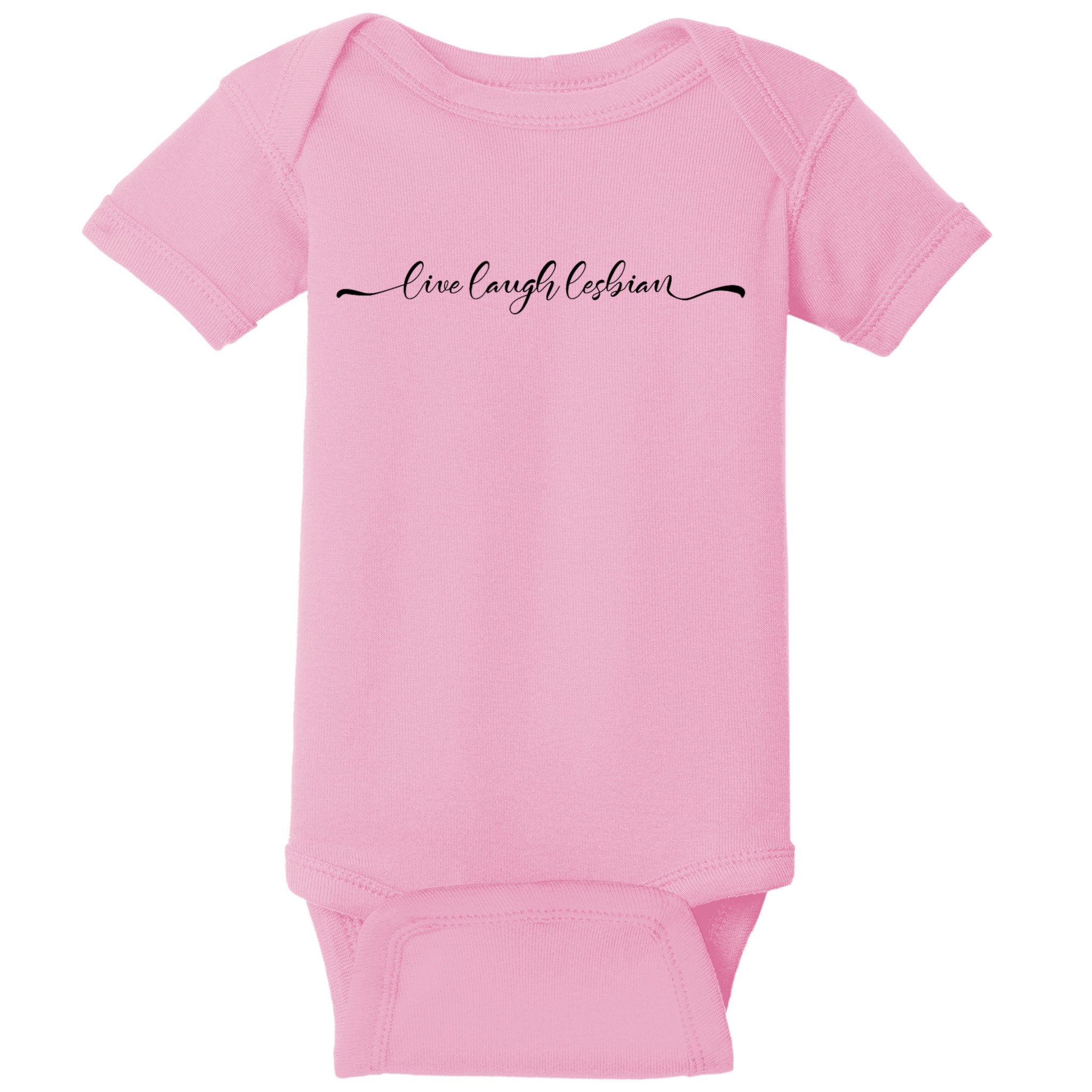 Live Laugh Lesbian Pride Tee Pride Adult Baby Bodysuit