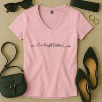 Live Laugh Lesbian Pride Tee Pride Adult Women's V-Neck T-Shirt