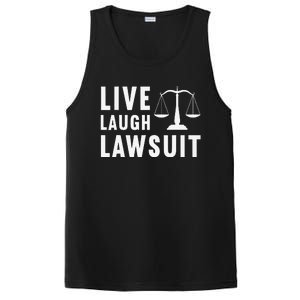 Live Laugh Lawsuit Litigator Lawyer Attorney PosiCharge Competitor Tank