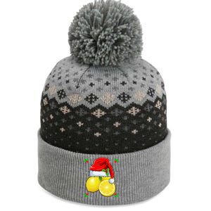 Lemon Lover Lemon Wearing Santa Hat Xmas Christmas Swea The Baniff Cuffed Pom Beanie