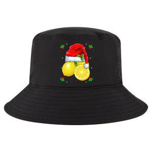 Lemon Lover Lemon Wearing Santa Hat Xmas Christmas Swea Cool Comfort Performance Bucket Hat