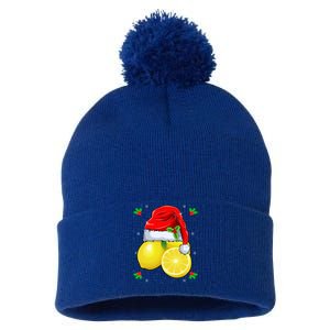 Lemon Lover Lemon Wearing Santa Hat Xmas Christmas Swea Pom Pom 12in Knit Beanie