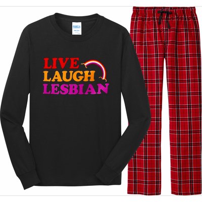 Live Laugh Lesbian Long Sleeve Pajama Set