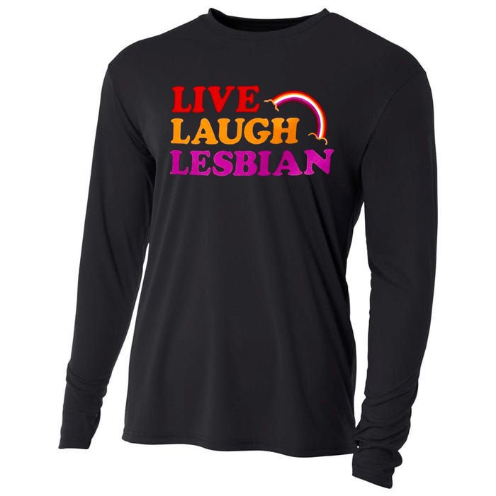 Live Laugh Lesbian Cooling Performance Long Sleeve Crew