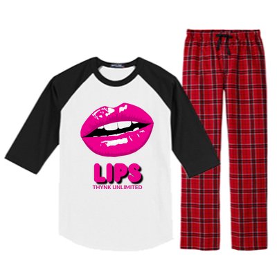 Lips Love Raglan Sleeve Pajama Set