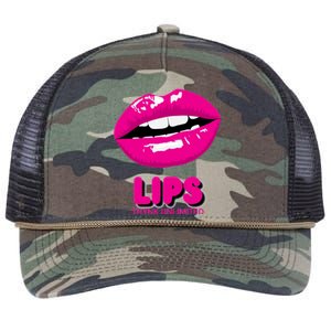 Lips Love Retro Rope Trucker Hat Cap