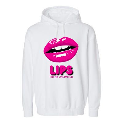 Lips Love Garment-Dyed Fleece Hoodie