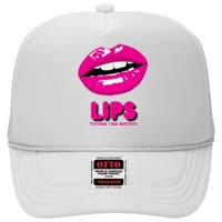 Lips Love High Crown Mesh Back Trucker Hat