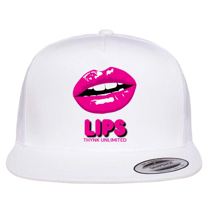 Lips Love Flat Bill Trucker Hat