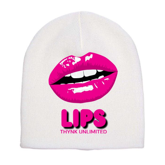 Lips Love Short Acrylic Beanie