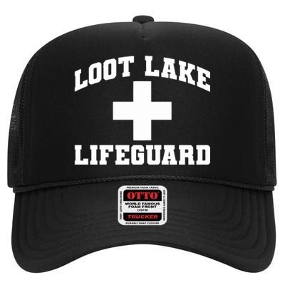 Loot Lake Lifeguard High Crown Mesh Back Trucker Hat