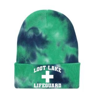 Loot Lake Lifeguard Tie Dye 12in Knit Beanie