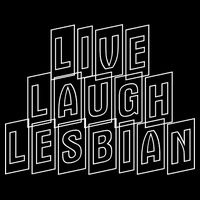 Live Laugh Lesbian Pride Zip Tote Bag