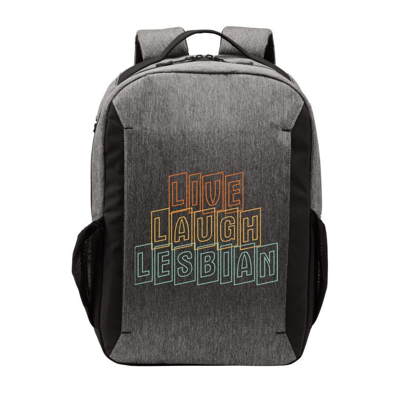 Live Laugh Lesbian Pride Vector Backpack