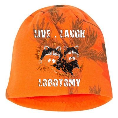 Live Laugh Lobotomy Retro Opossum Lovers Kati - Camo Knit Beanie