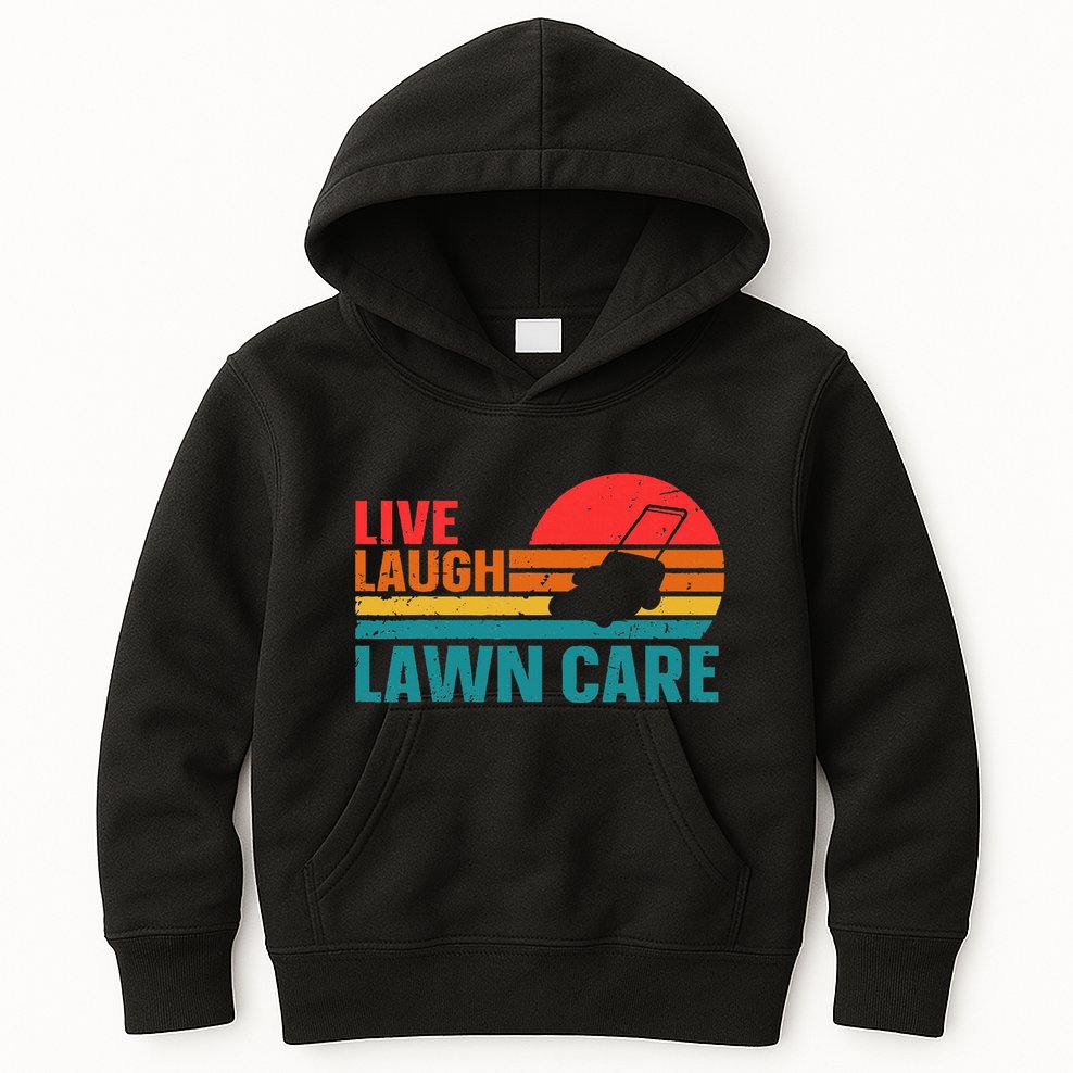 Live Laugh Lawn Care Kids Hoodie