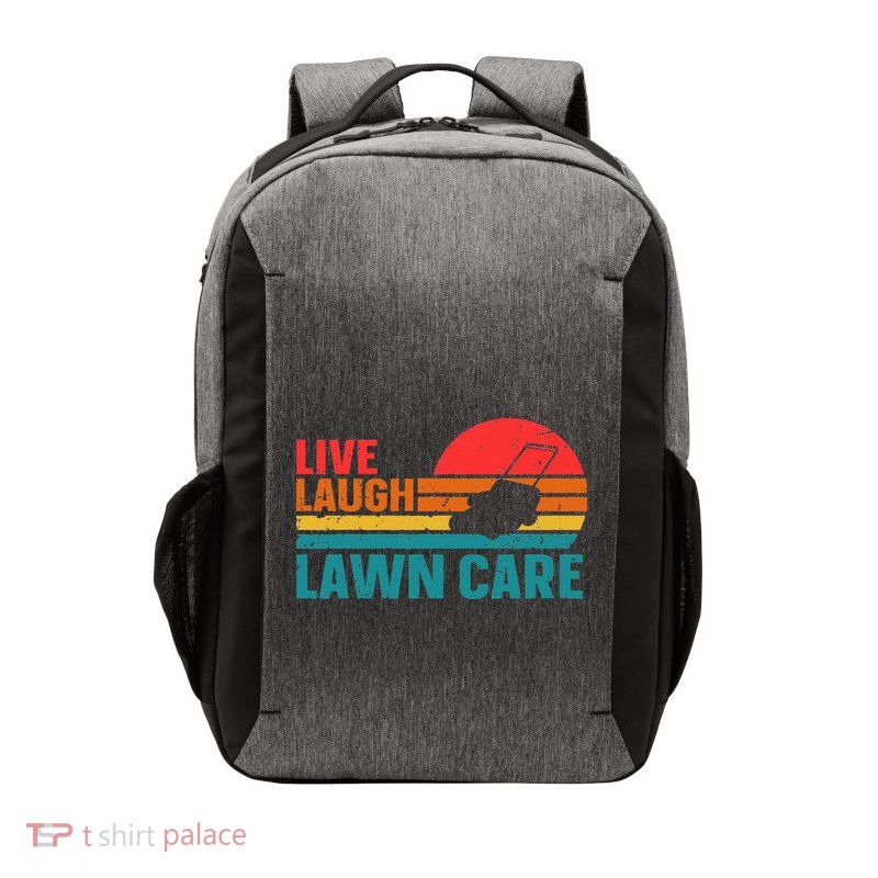 Live Laugh Lawn Care Vector Backpack