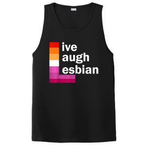 Live Laugh Lesbian PosiCharge Competitor Tank