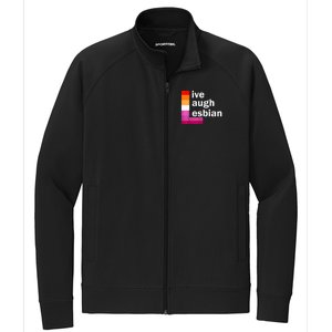 Live Laugh Lesbian Stretch Full-Zip Cadet Jacket