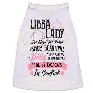 Libra: Libra Lady Astrology Sayings Gift Doggie Tank