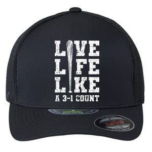 Live Life Like Baseball A 31 Count Flexfit Unipanel Trucker Cap