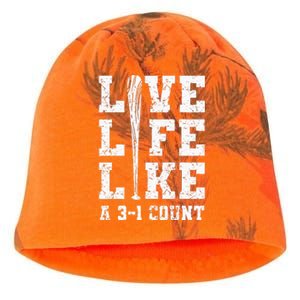 Live Life Like Baseball A 31 Count Kati - Camo Knit Beanie