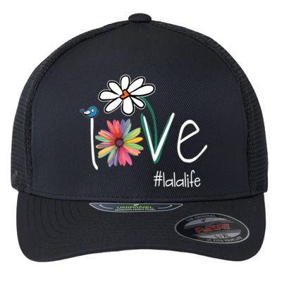 Love Lala Life Art Flower Color Flexfit Unipanel Trucker Cap