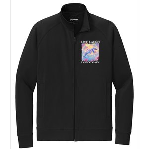 Live Laugh Lobotomy Symphony Dolphin Meme Stretch Full-Zip Cadet Jacket