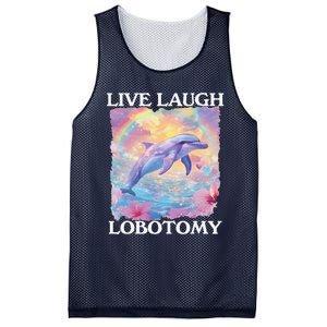 Live Laugh Lobotomy Symphony Dolphin Meme Mesh Reversible Basketball Jersey Tank