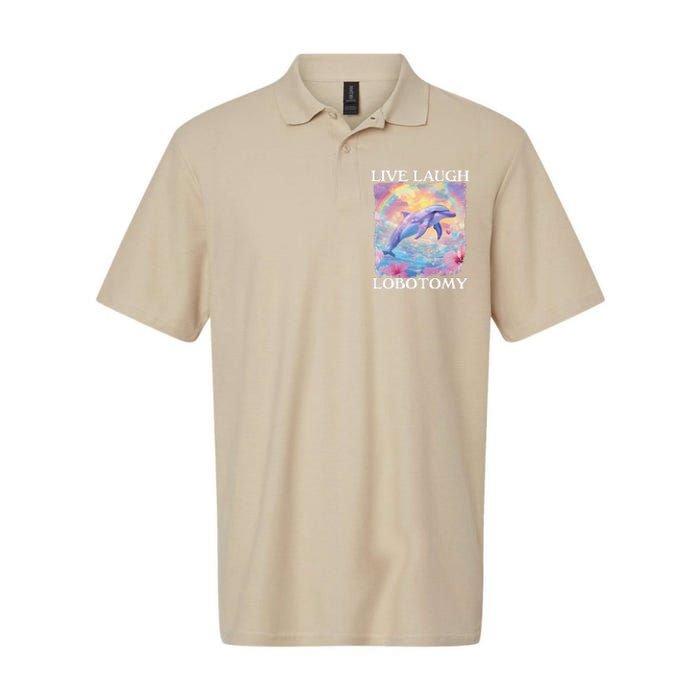 Live Laugh Lobotomy Symphony Dolphin Meme Softstyle Adult Sport Polo